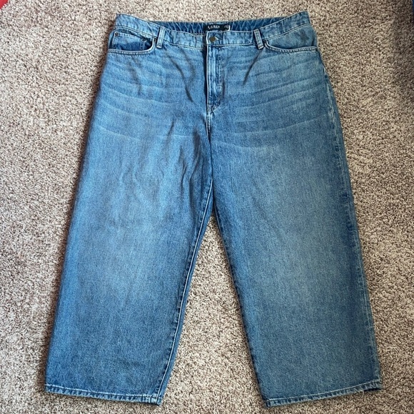 Ralph Lauren Women's High-Rise Wide-Leg Jeans 16W - Picture 6 of 12